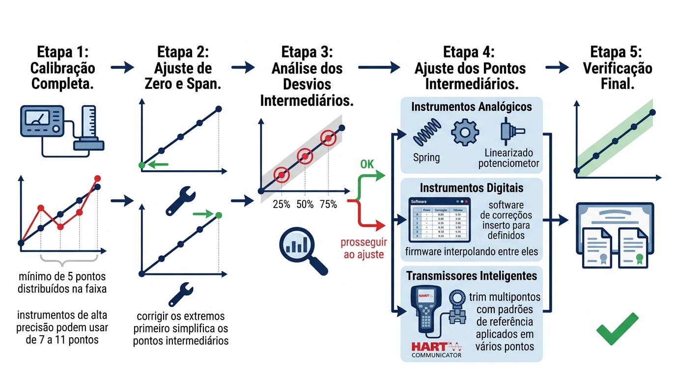 Ajuste de Linearidade em Instrumentos de Medição Guia Completo
