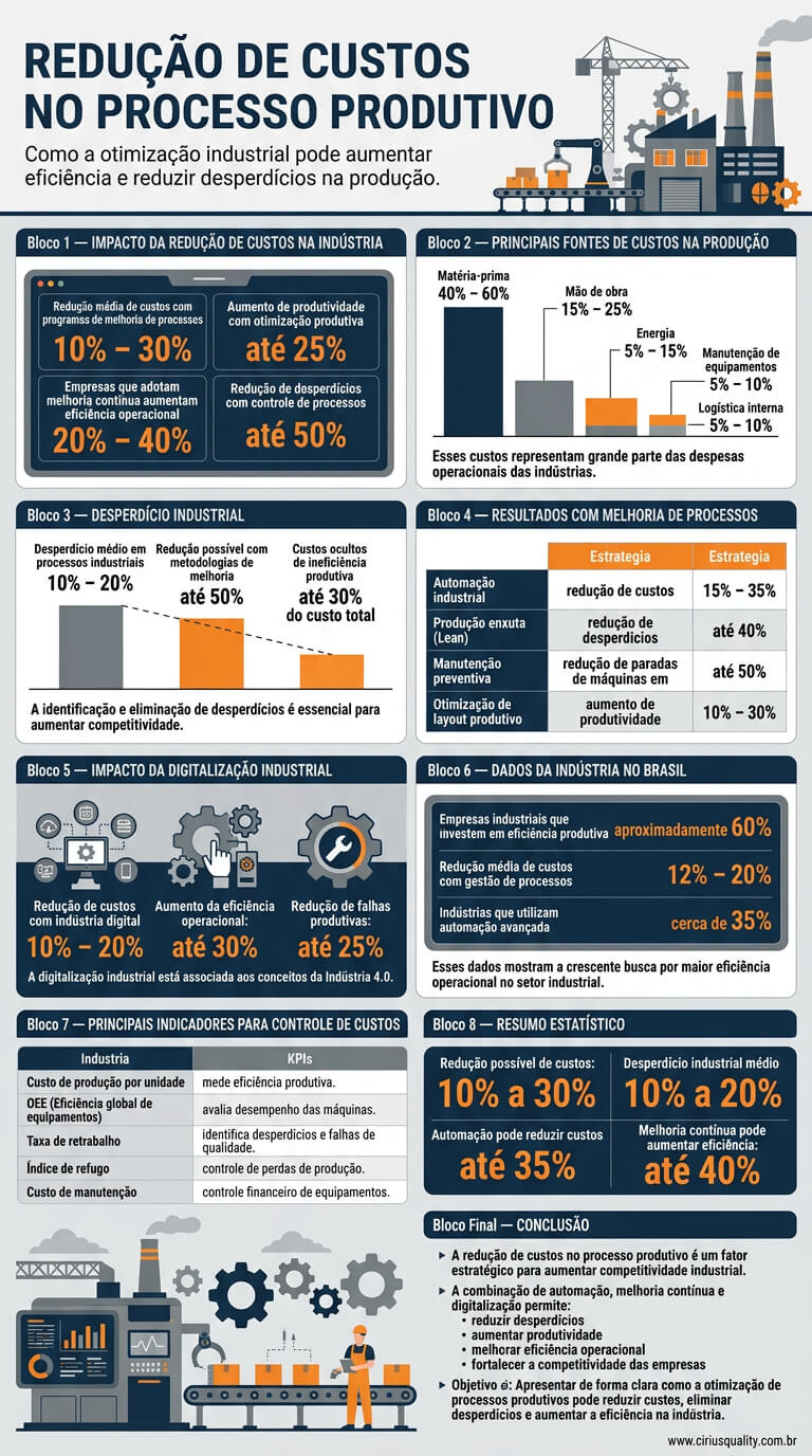 Como Reduzir Custos no Processo Produtivo Guia Completo