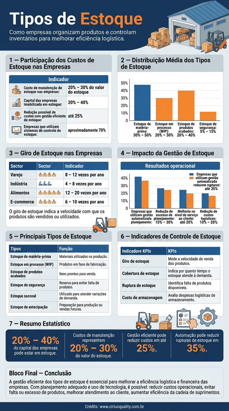 Tipos de Estoque e Gestão de Mercadorias