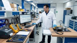 Bancada de calibração completa de pressão com padrões e sistema de aquisição de dados