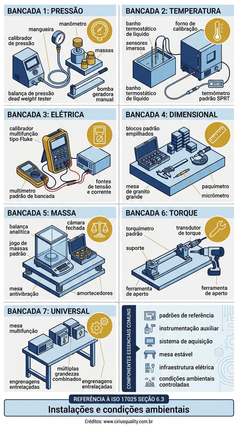 Tipos de Bancada de Calibração