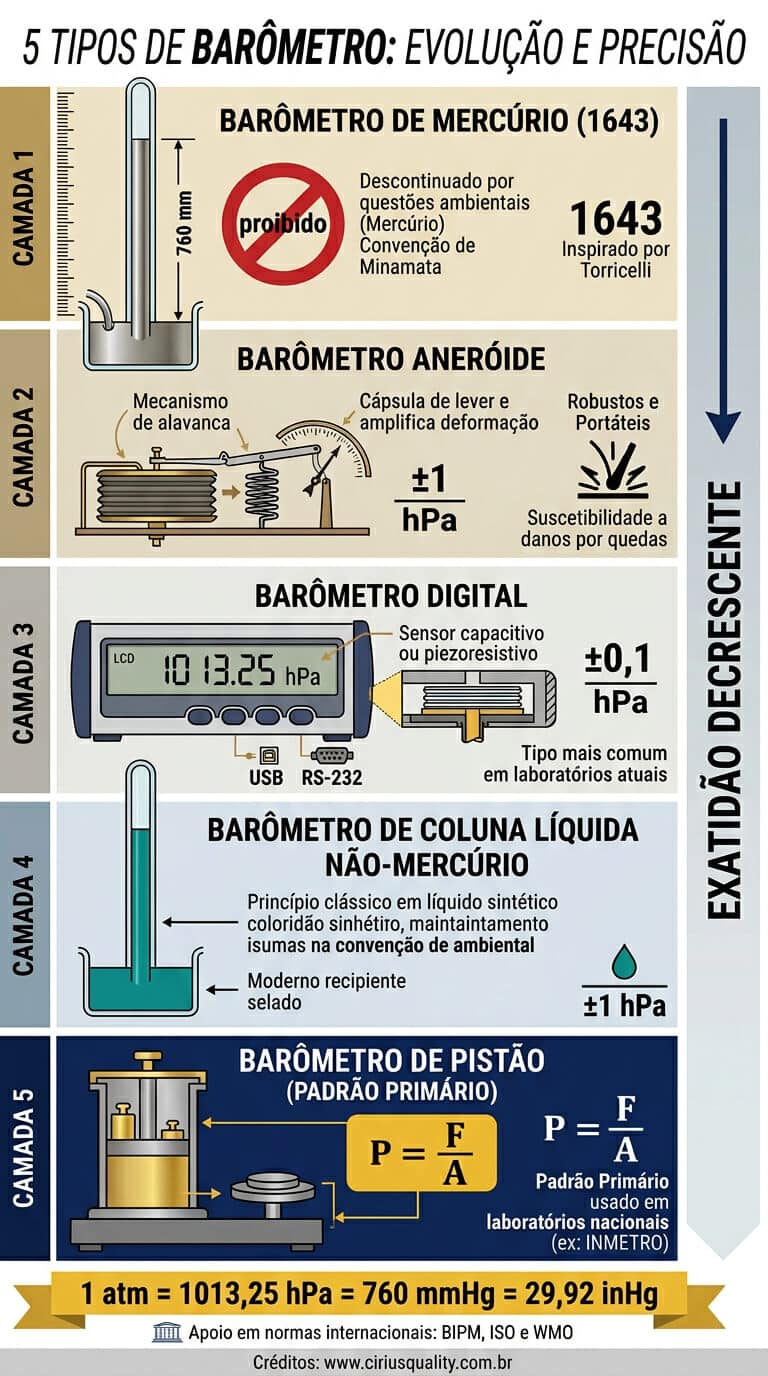 Tipos de Barômetro Padrão