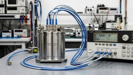 Bobina padrão de precisão para calibração de medidores LCR em laboratório de metrologia elétrica